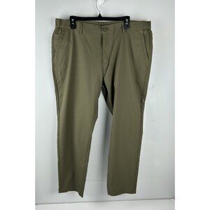 Jack Archer Pants Mens Fits 38x28 Olive Green Performance Dress Trousers